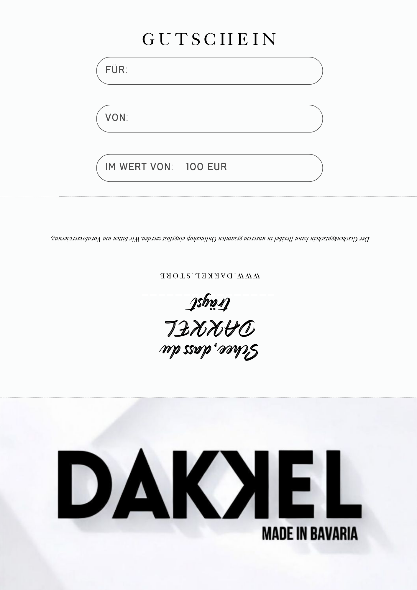Geschenkgutschein