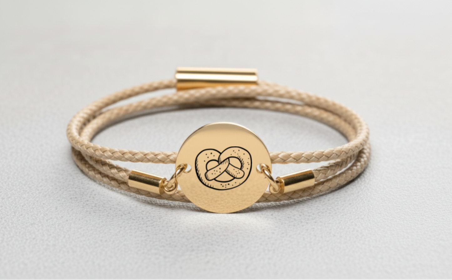 Brezn Gold Trachtenarmband mit Magnetverschluss