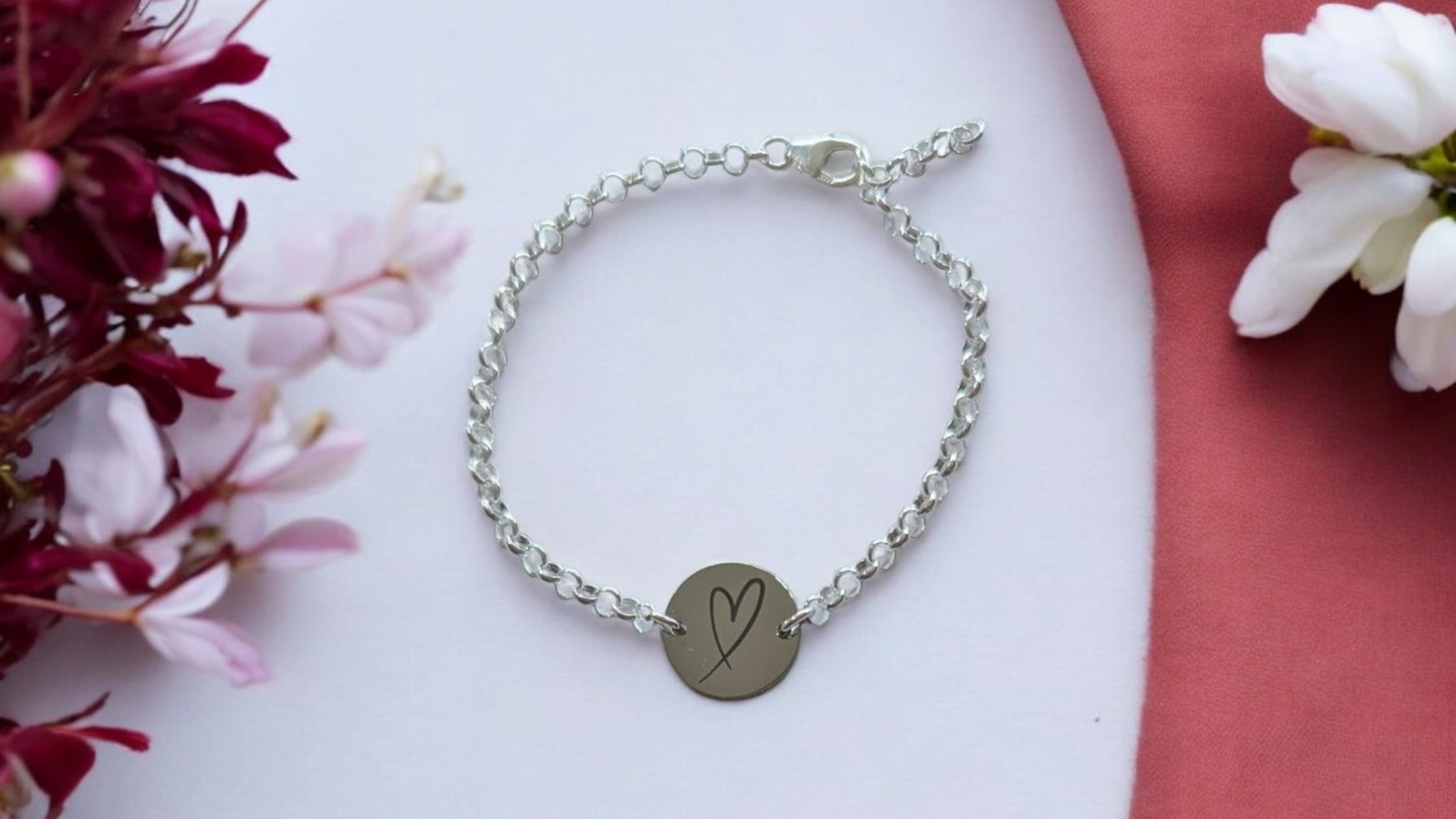 Armband Herz in Silber