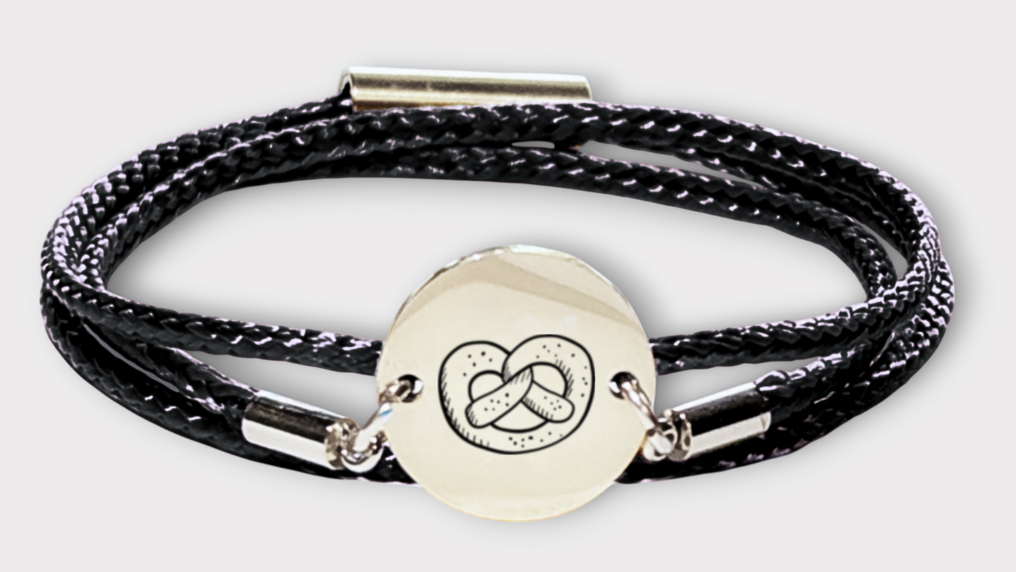 Brezn Silber Trachtenarmband mit Magnetverschluss