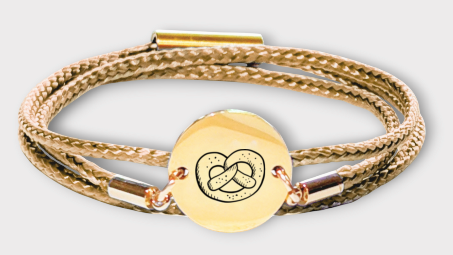 Brezn Gold Trachtenarmband mit Magnetverschluss
