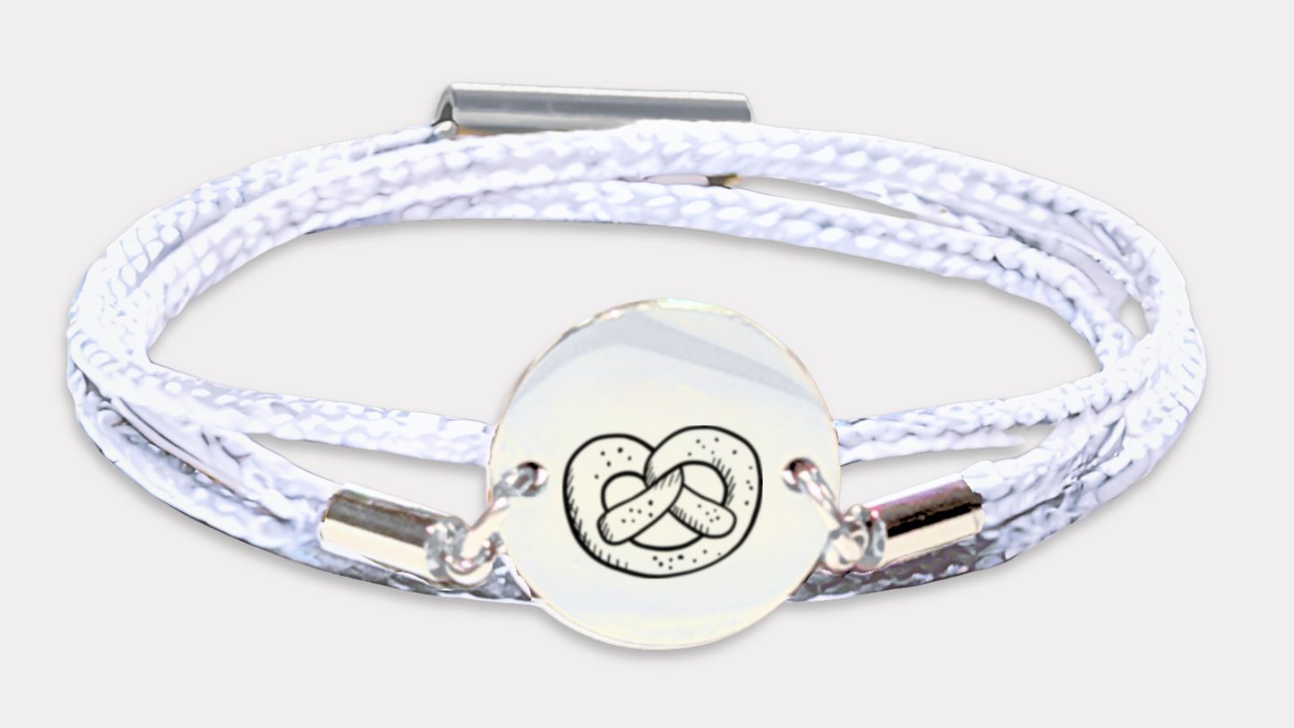 Brezn Silber Trachtenarmband mit Magnetverschluss