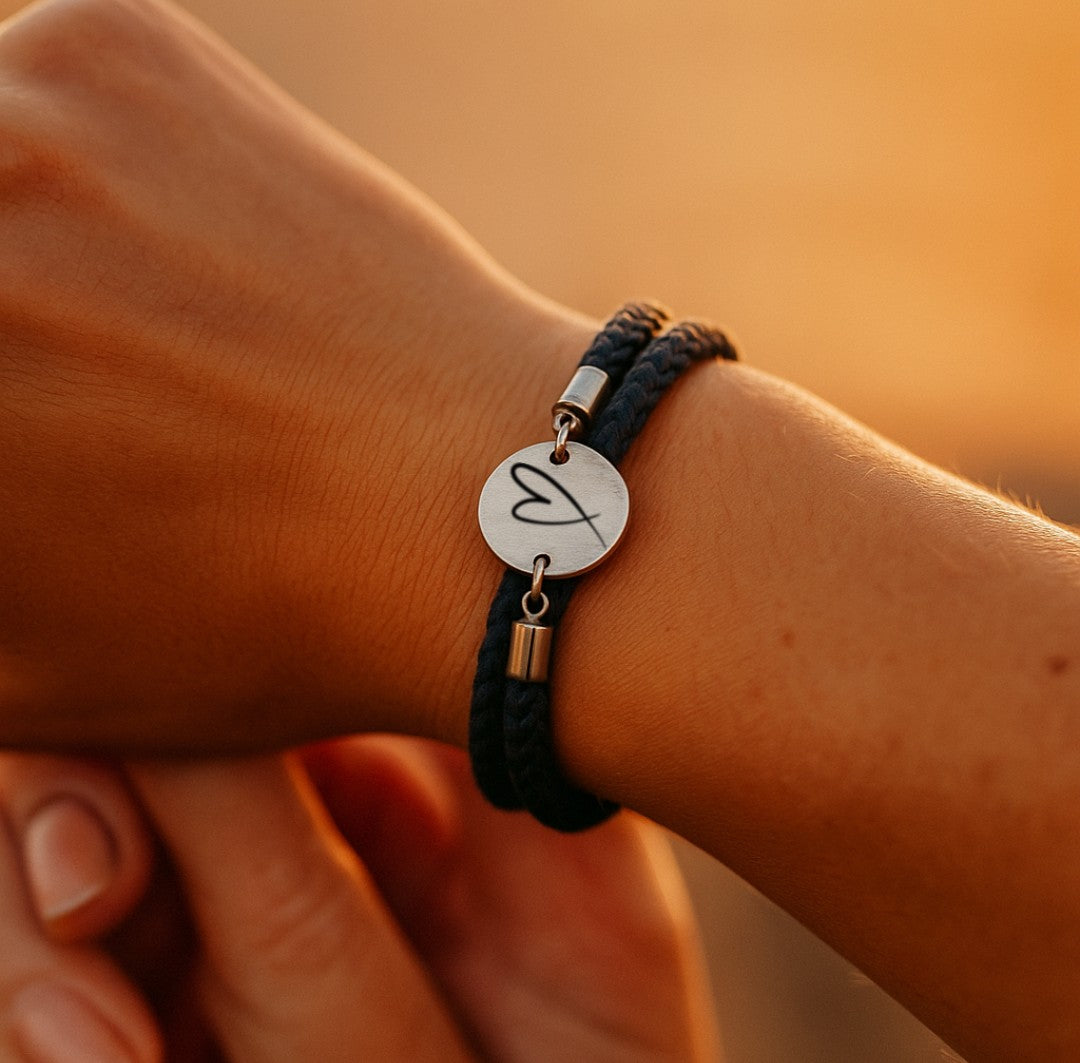 Herz Trachtenarmband mit Magnetverschluss