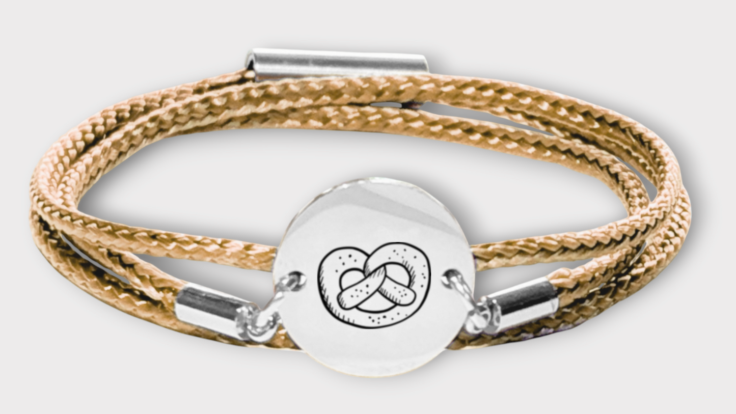 Brezn Silber Trachtenarmband mit Magnetverschluss