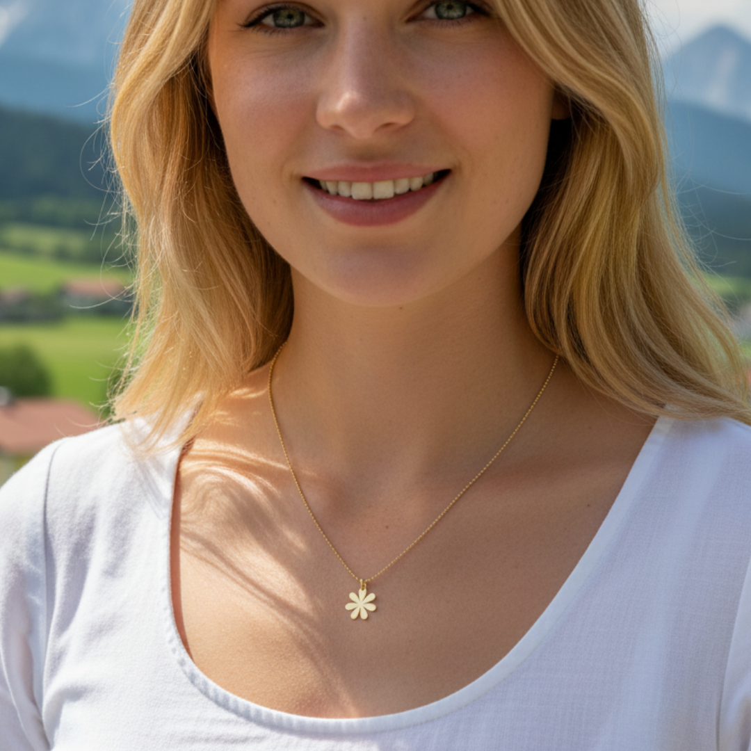 Halskette Blume