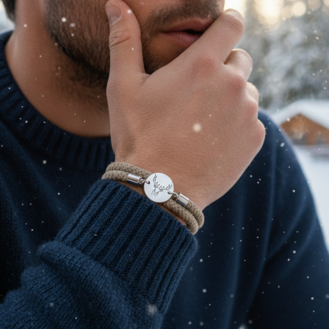 Hirsch Winterarmband mit Magnetverschluss