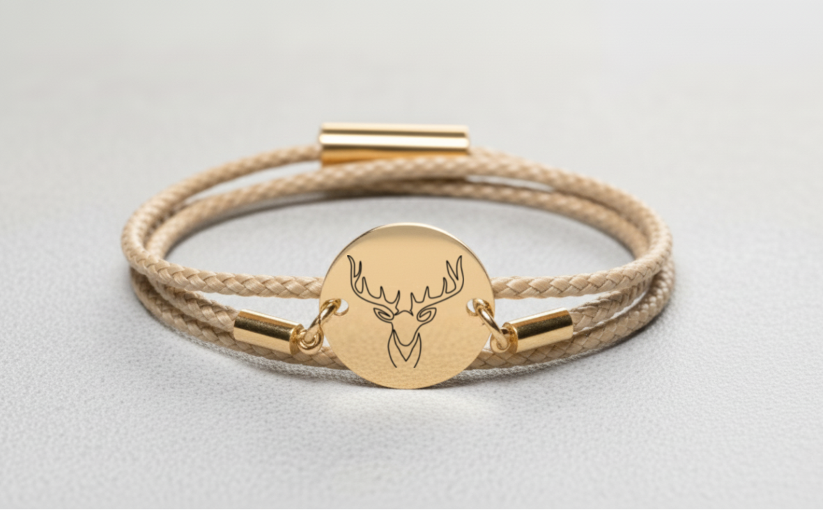 Hirsch Gold Winterarmband mit Magnetverschluss