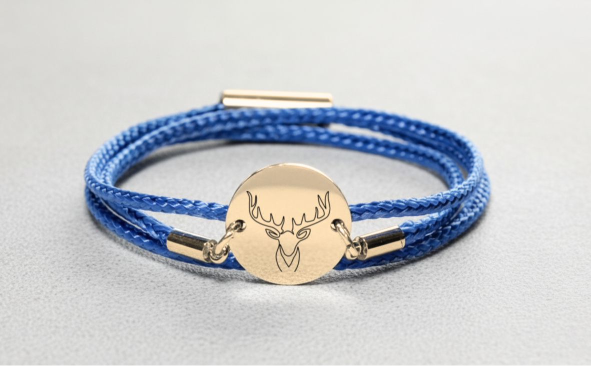 Hirsch Gold Winterarmband mit Magnetverschluss