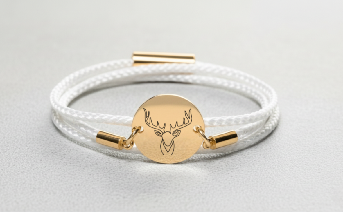 Hirsch Gold Winterarmband mit Magnetverschluss
