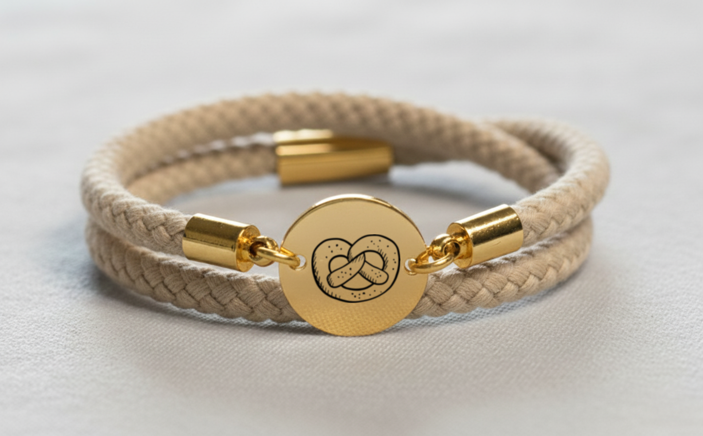 Brezn Gold Trachtenarmband mit Magnetverschluss