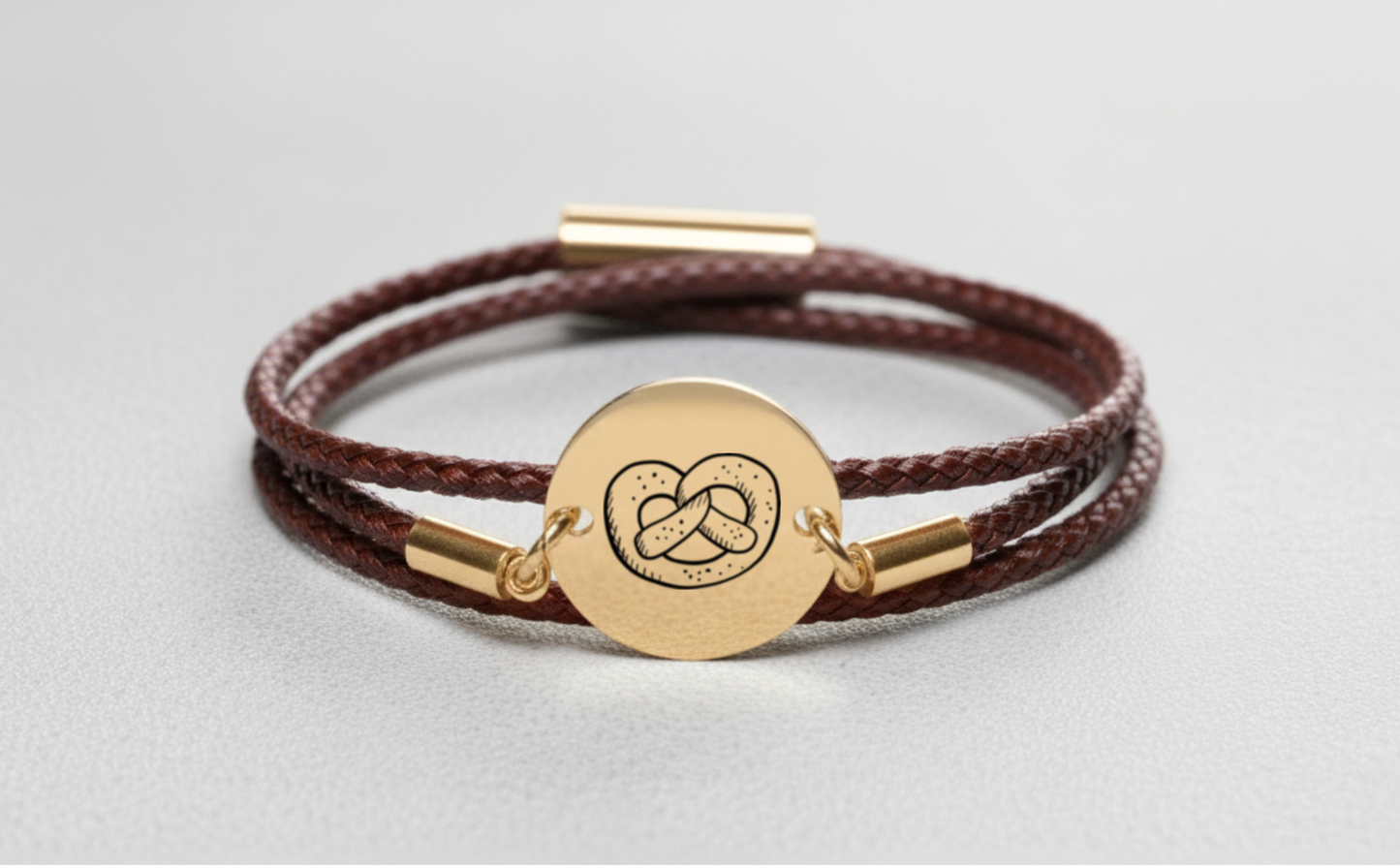 Brezn Gold Trachtenarmband mit Magnetverschluss