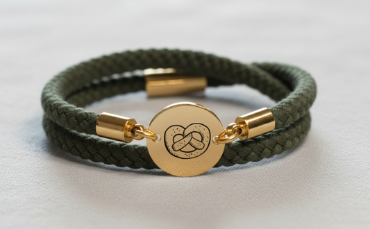 Brezn Gold Trachtenarmband mit Magnetverschluss