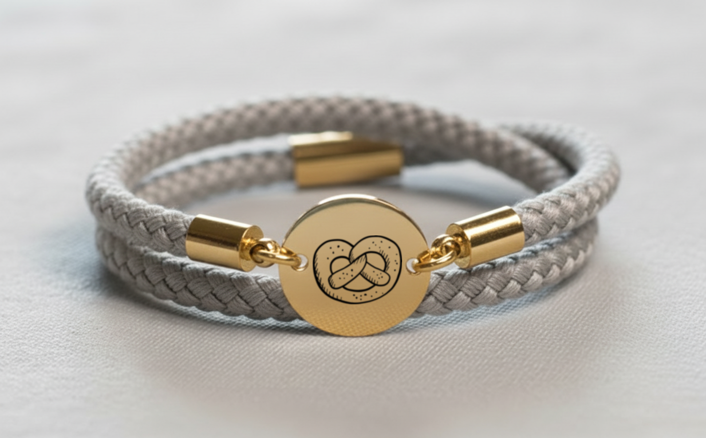 Brezn Gold Trachtenarmband mit Magnetverschluss