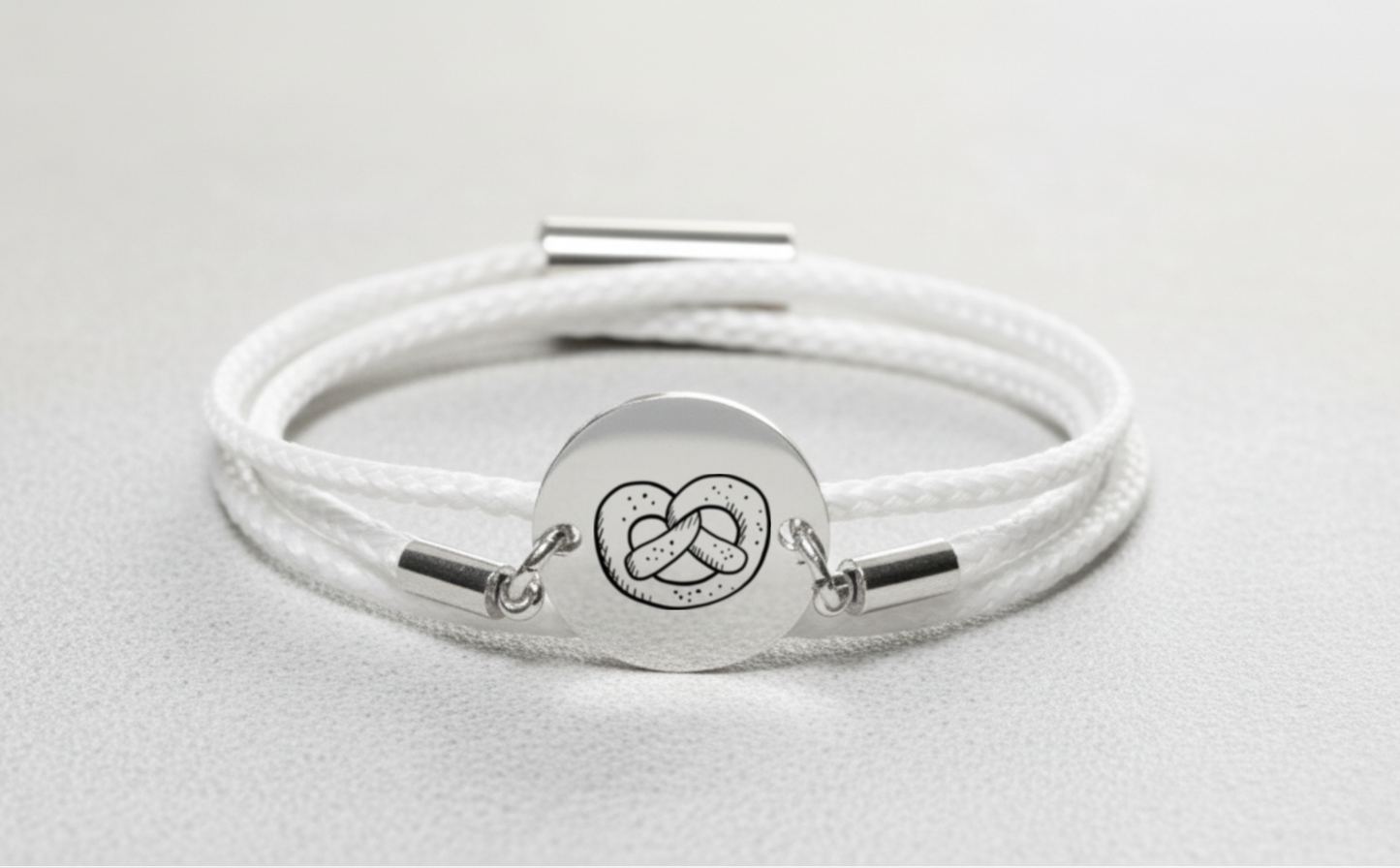 Brezn Silber Trachtenarmband mit Magnetverschluss