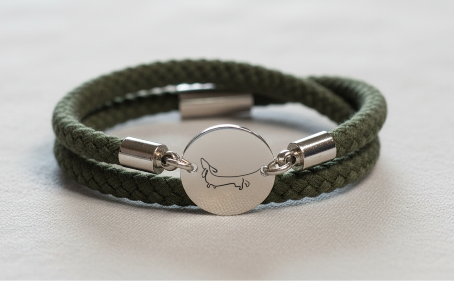 Dackel Trachtenarmband mit Magnetverschluss