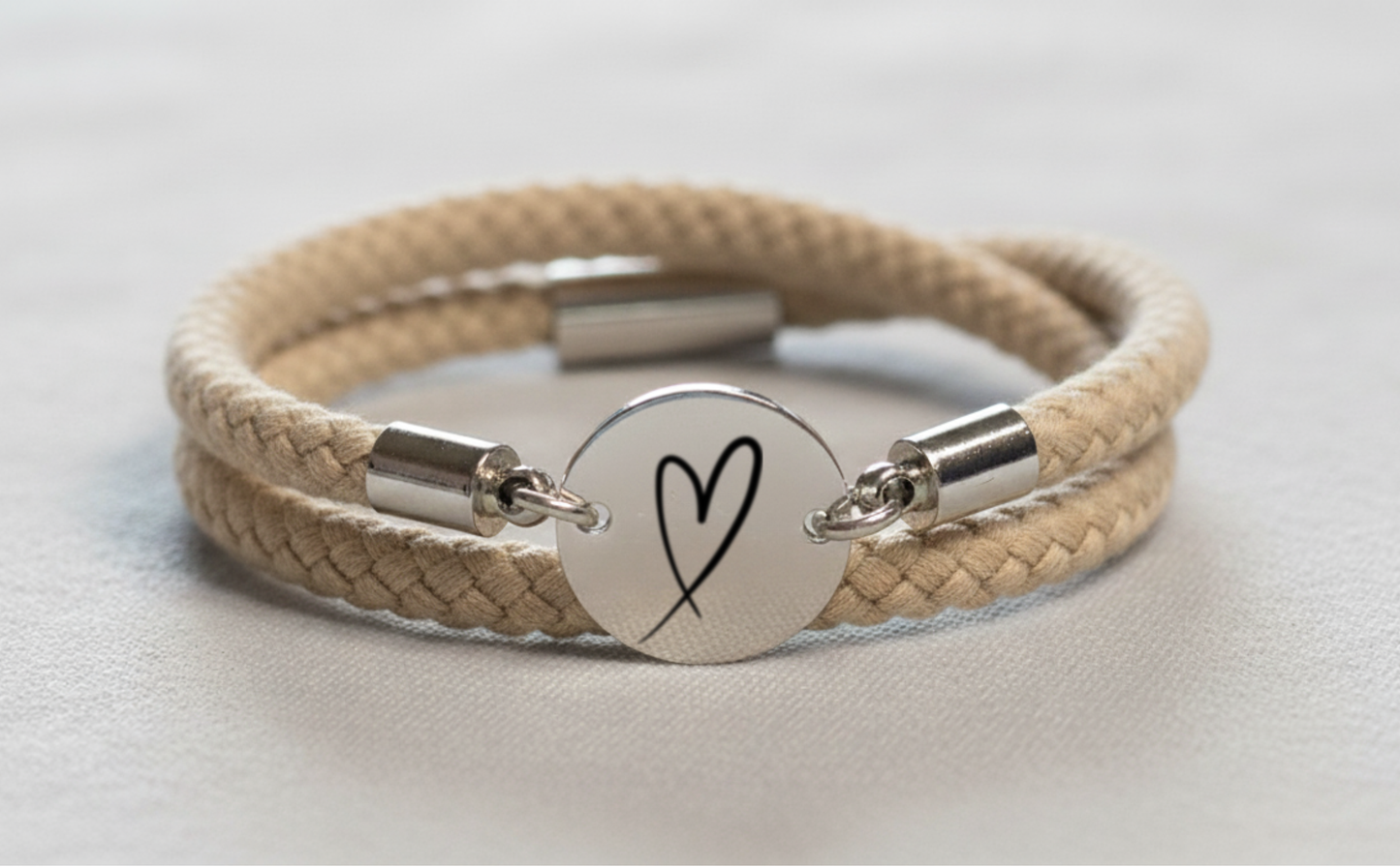 Herz Trachtenarmband mit Magnetverschluss