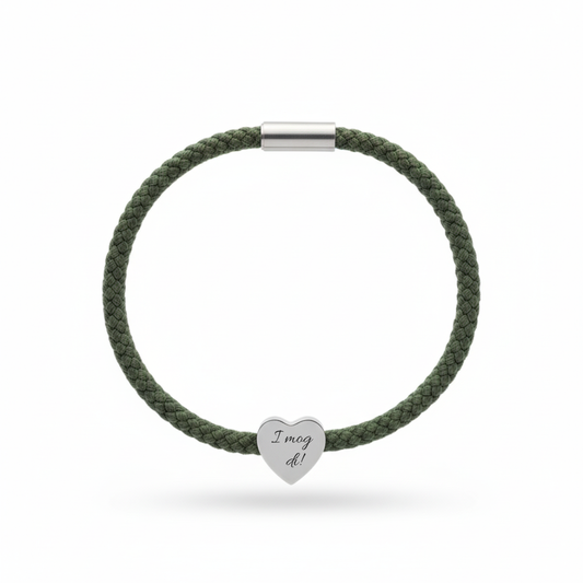 Herz Armband Silber mit Magnetverschluss