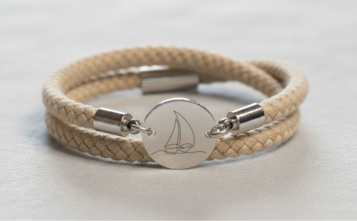 Segelboot Trachtenarmband mit Magnetverschluss