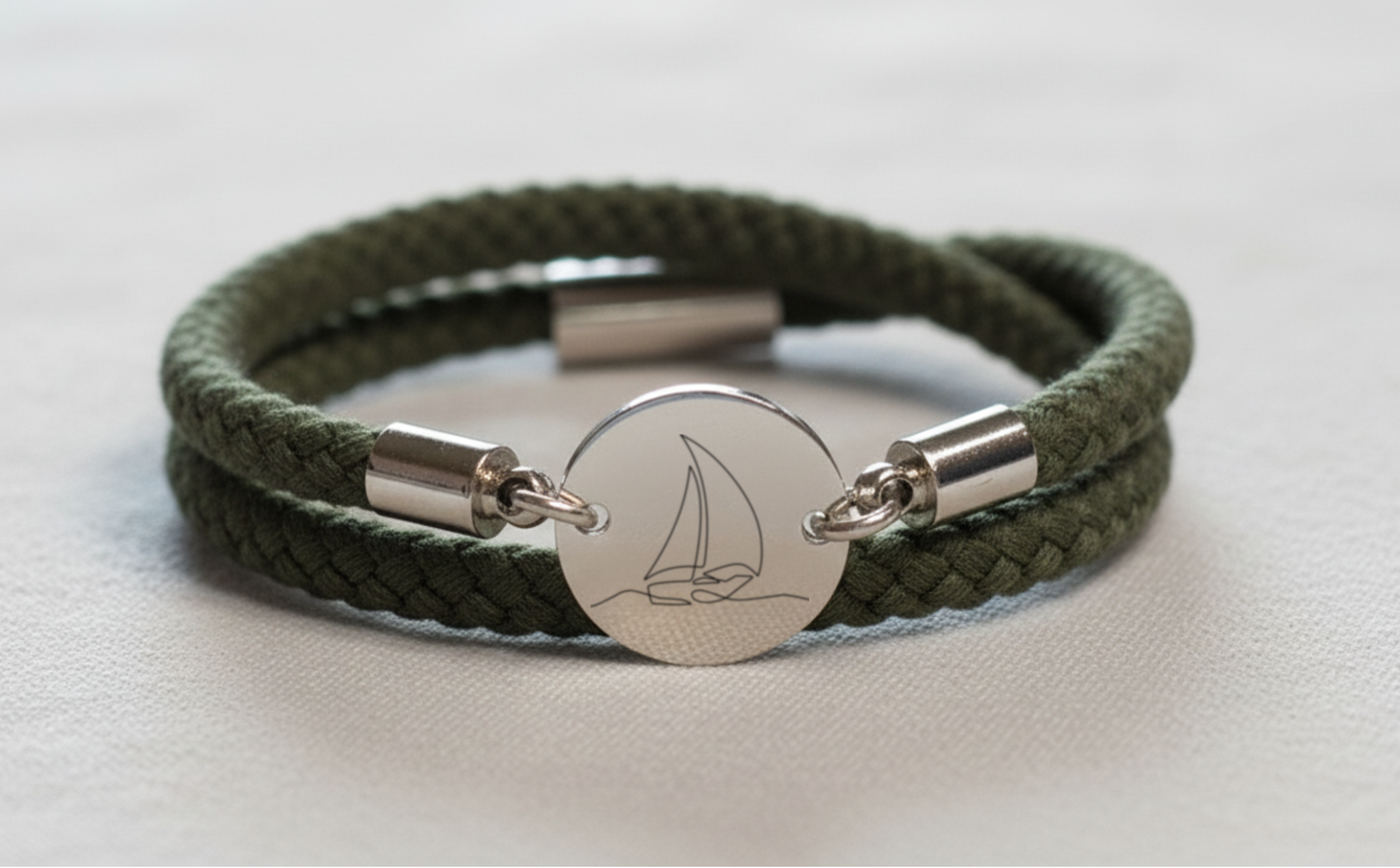 Segelboot Trachtenarmband mit Magnetverschluss