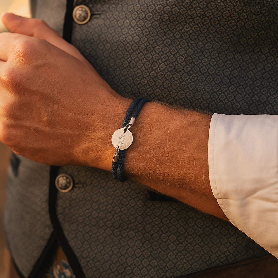 Berge Trachtenarmband mit Magnetverschluss