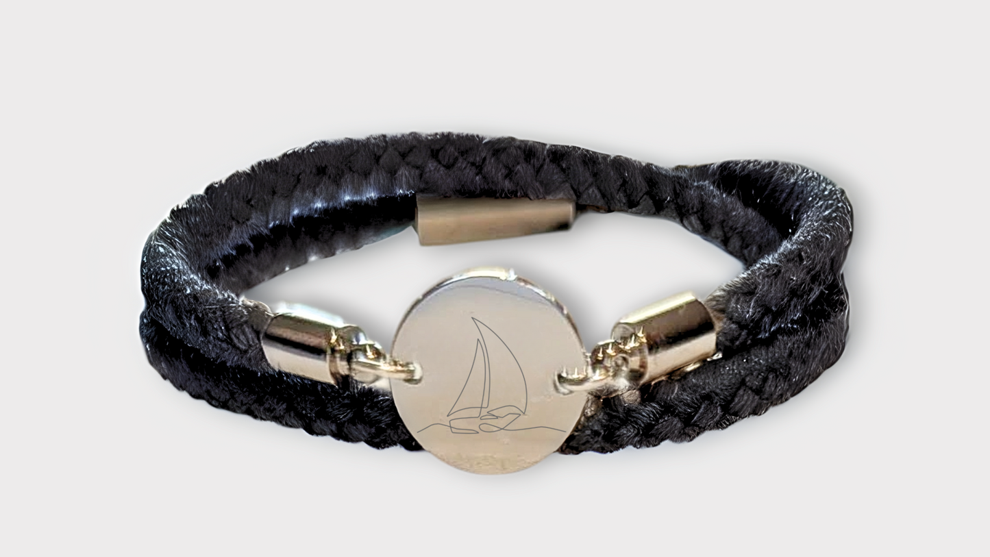 Segelboot Trachtenarmband mit Magnetverschluss