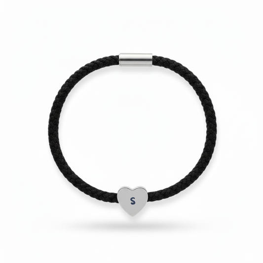 Herz Armband Silber mit Magnetverschluss