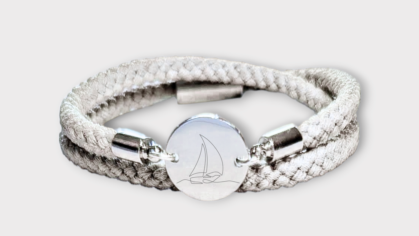 Segelboot Trachtenarmband mit Magnetverschluss
